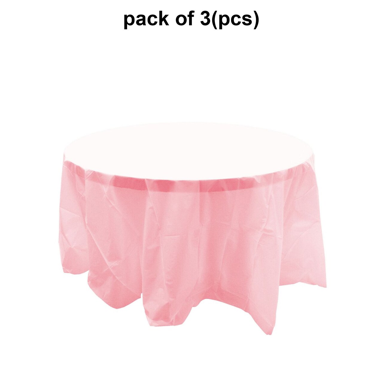 Solid Color Round Table Cover - 84 Inch | 6 inch drape all around | Raheev®